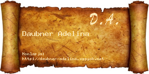 Daubner Adelina névjegykártya